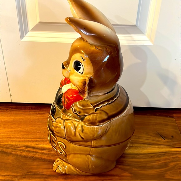 Vintage Cookie Jar Royal Sealy Peter Rabbit Bunny Cookie Jar - Picture 5 of 8